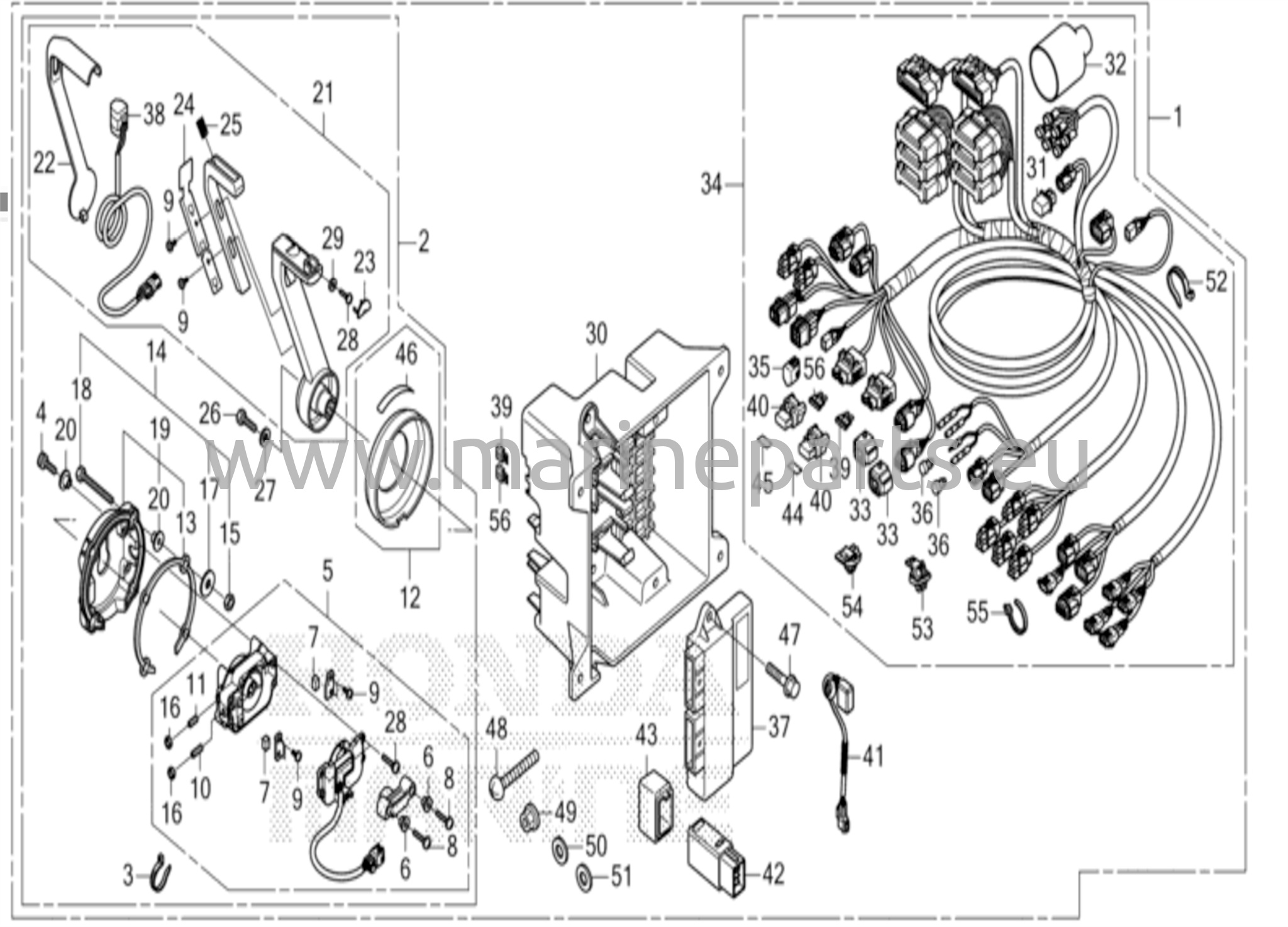 Kaukosäädin (uppoasennustyyppi) (pää) (dbw)