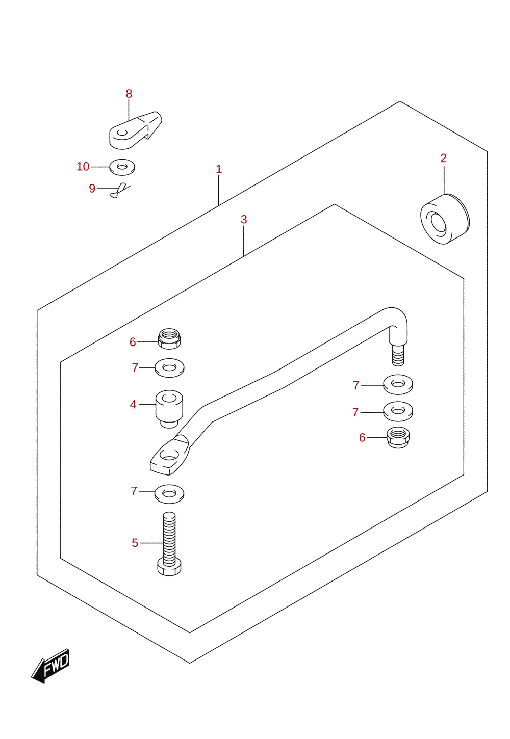 Drag link (DF90ATH)