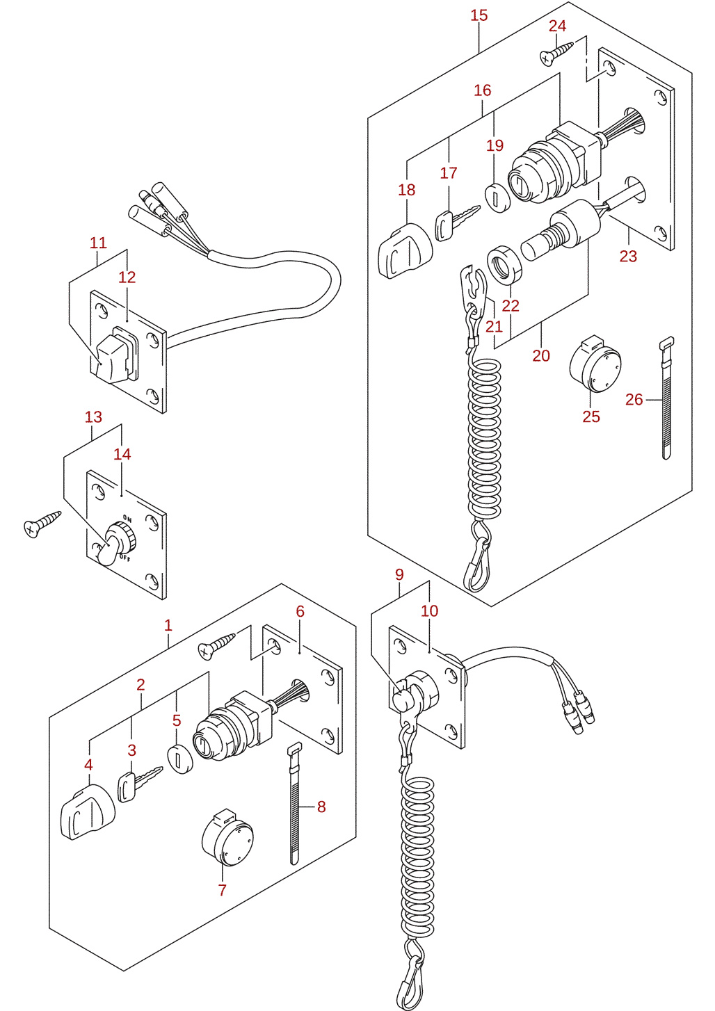 Switch (DF70A, DF80A, DF90A) (optional)