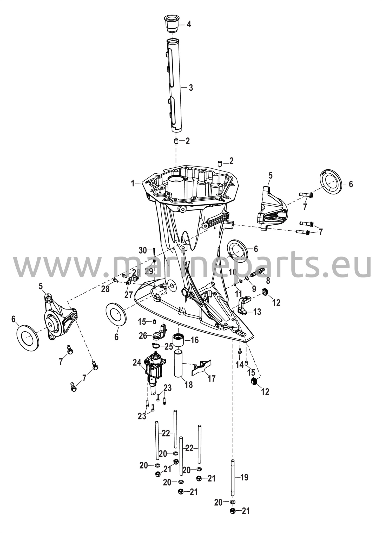 Voimansiirron akselinkuori