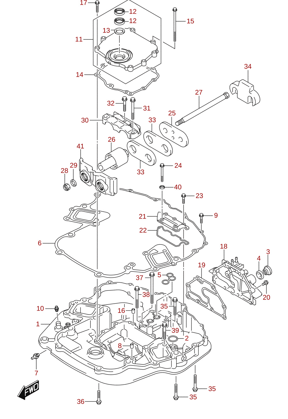 Motorhållare (DF200T) 2/2