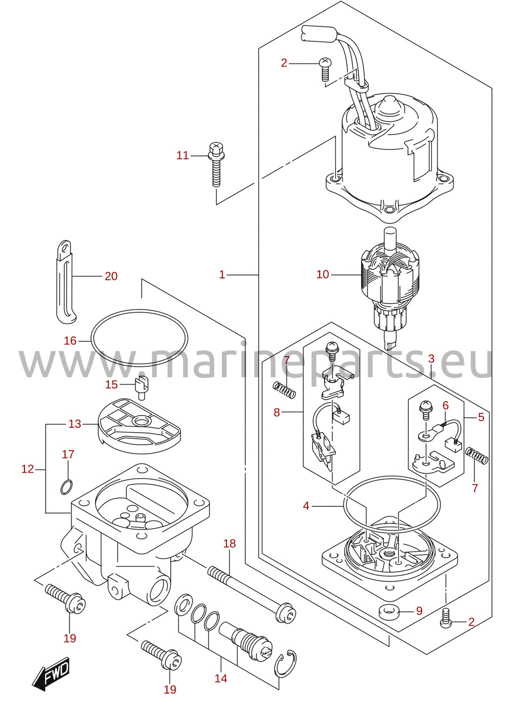 PTT-mootor (L-transom) (DF200T)