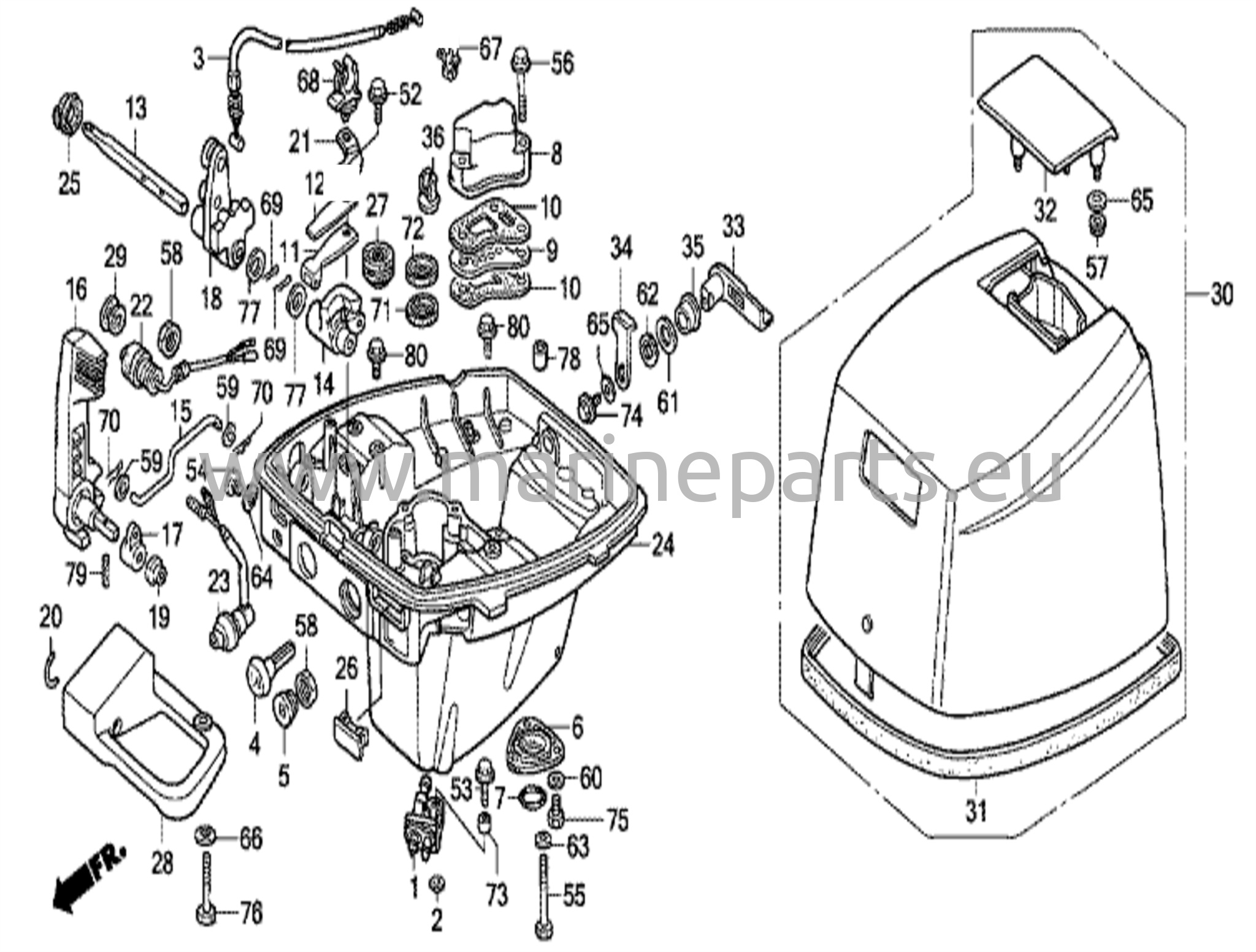 Oil pan & engine cover