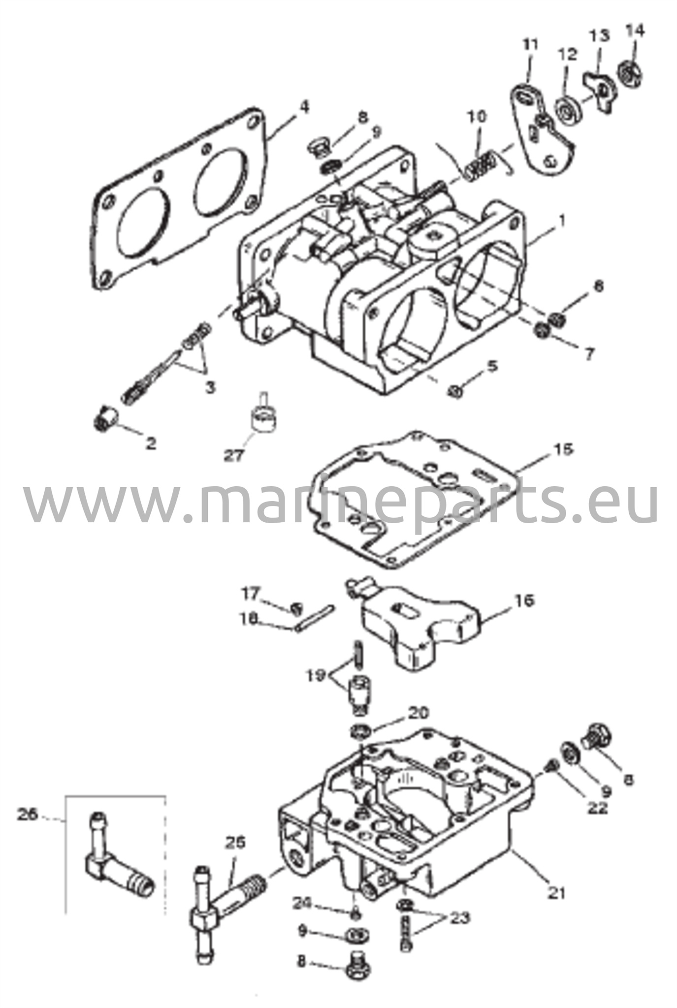 Kaasutin (S/N 0G303045 ja sitä alemmat)
