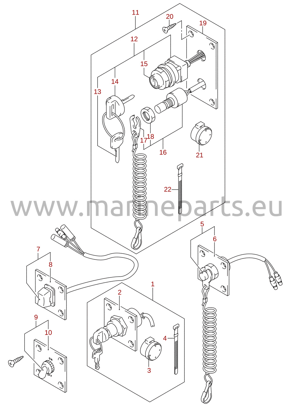 Switch (DF70A, DF80A, DF90A) (optional)