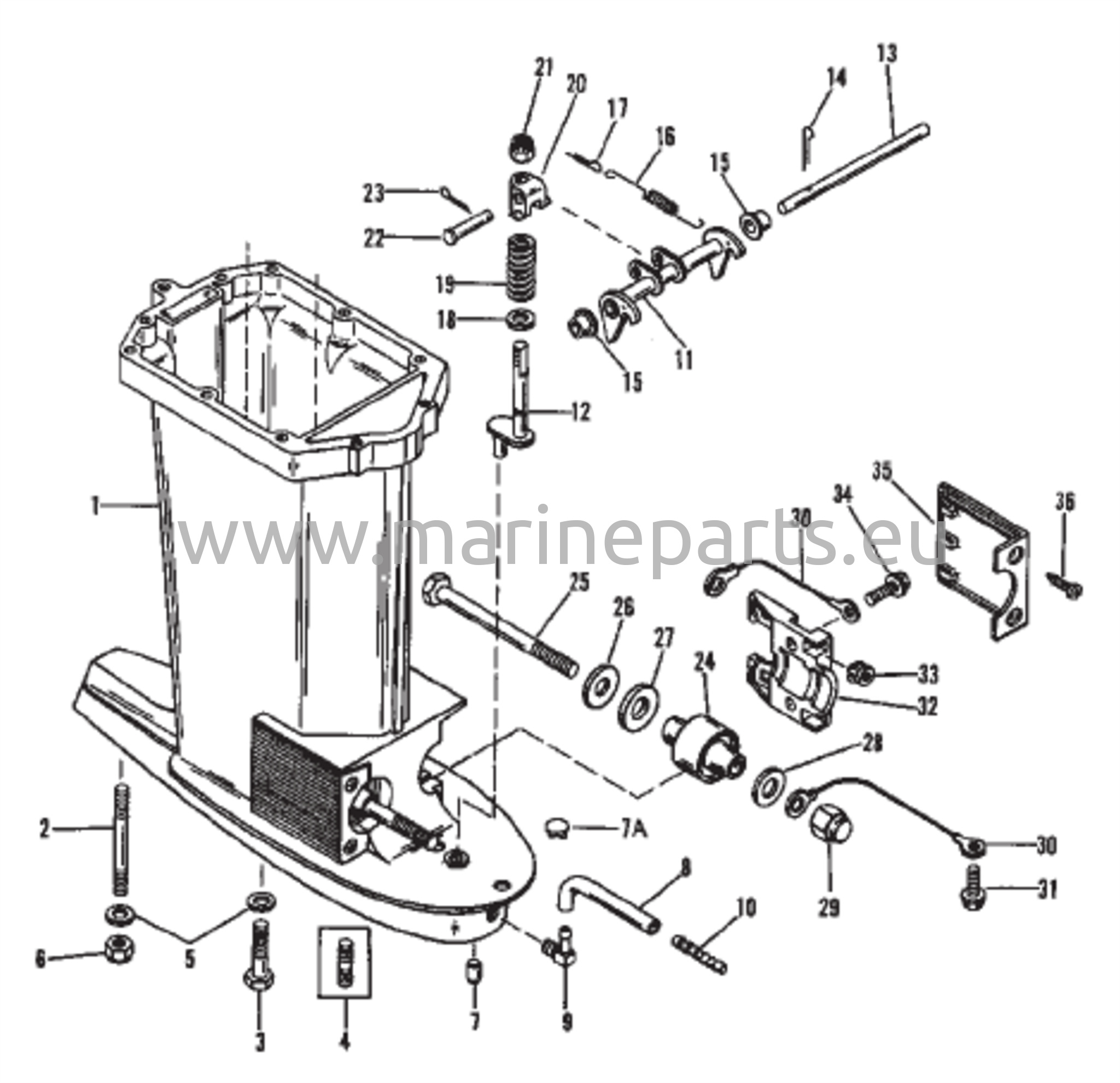 Voimansiirron akselikotelo