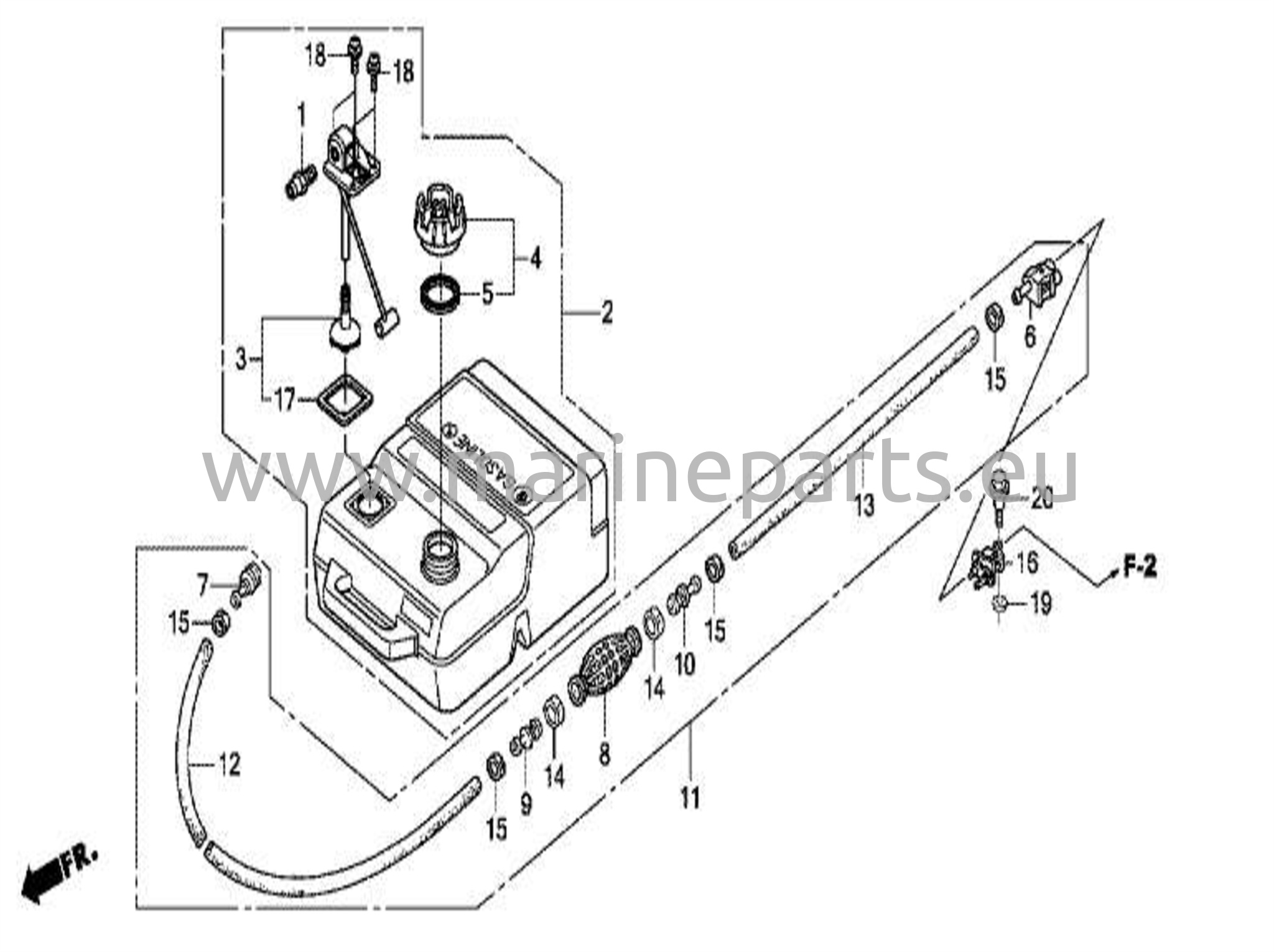 Bränsletank och bränslerör