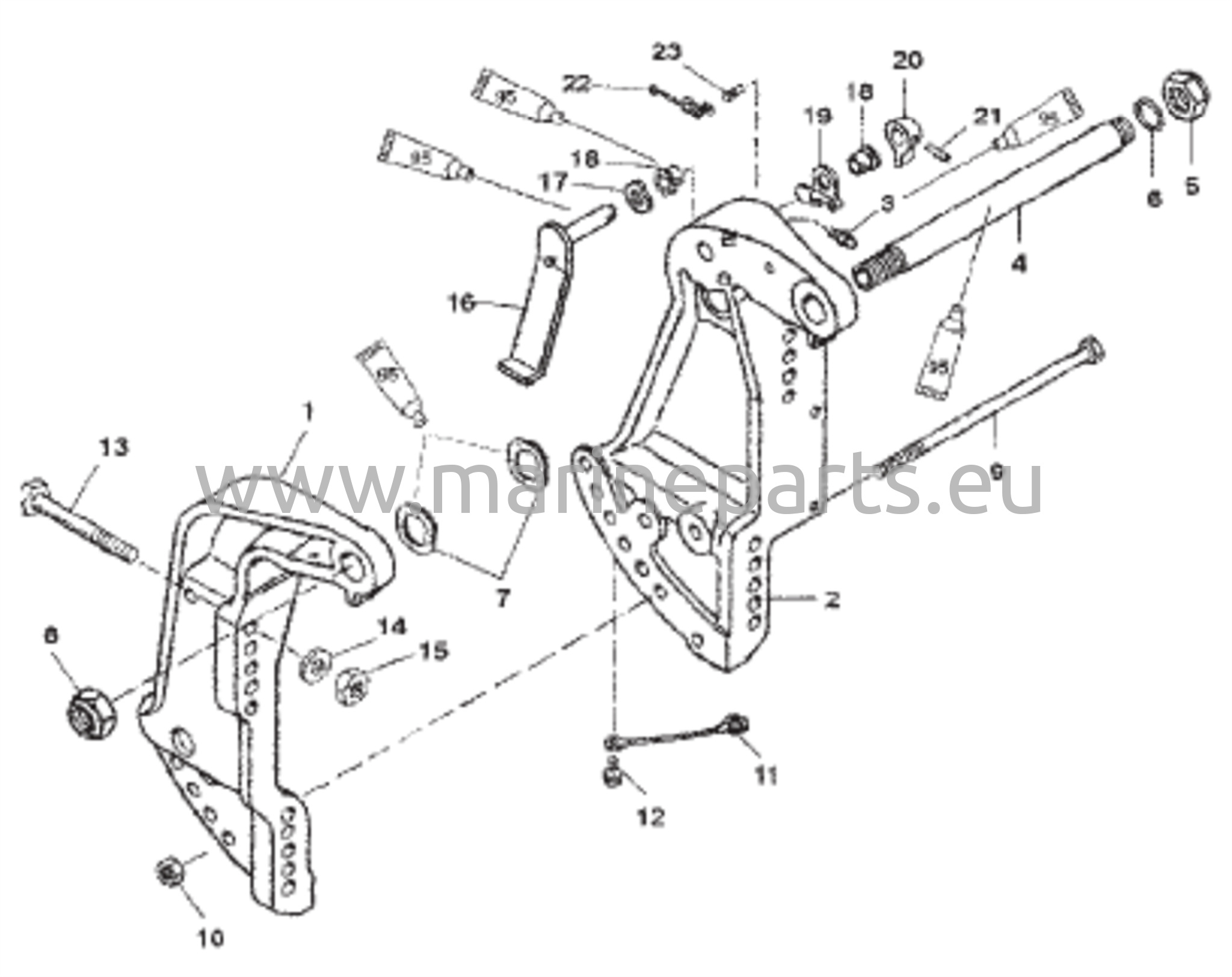 Peräpeilitelineet (S/N 0G589999 ja sitä alemmat)