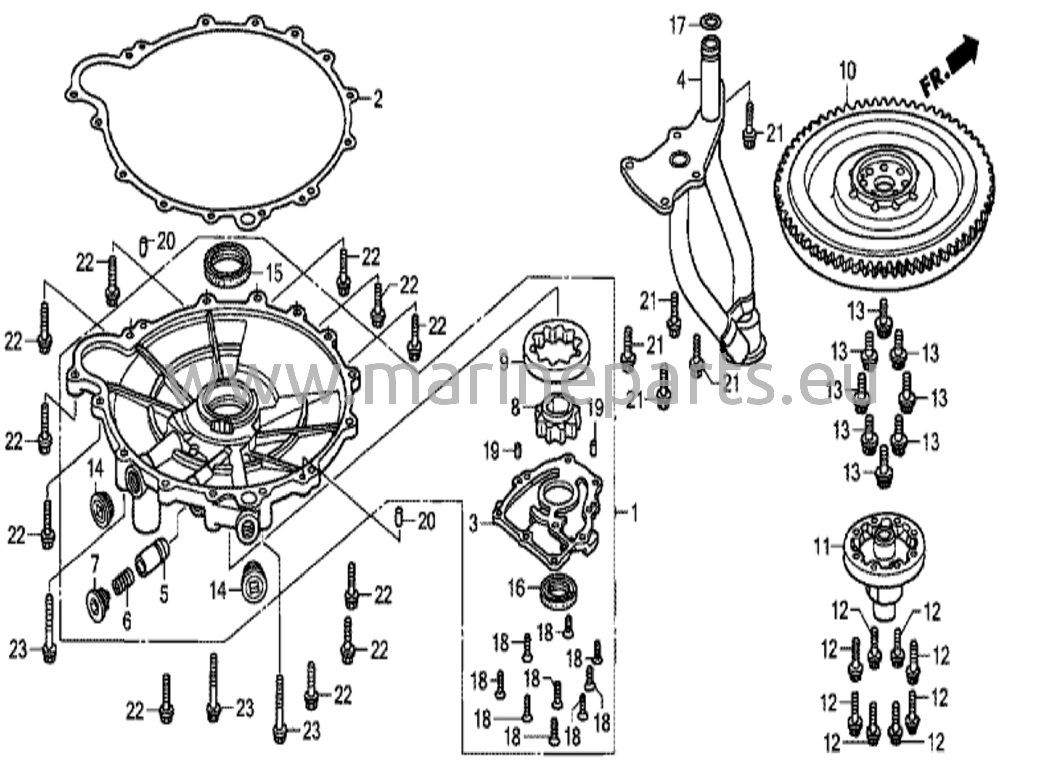 Öljypumppu/ pakoputki