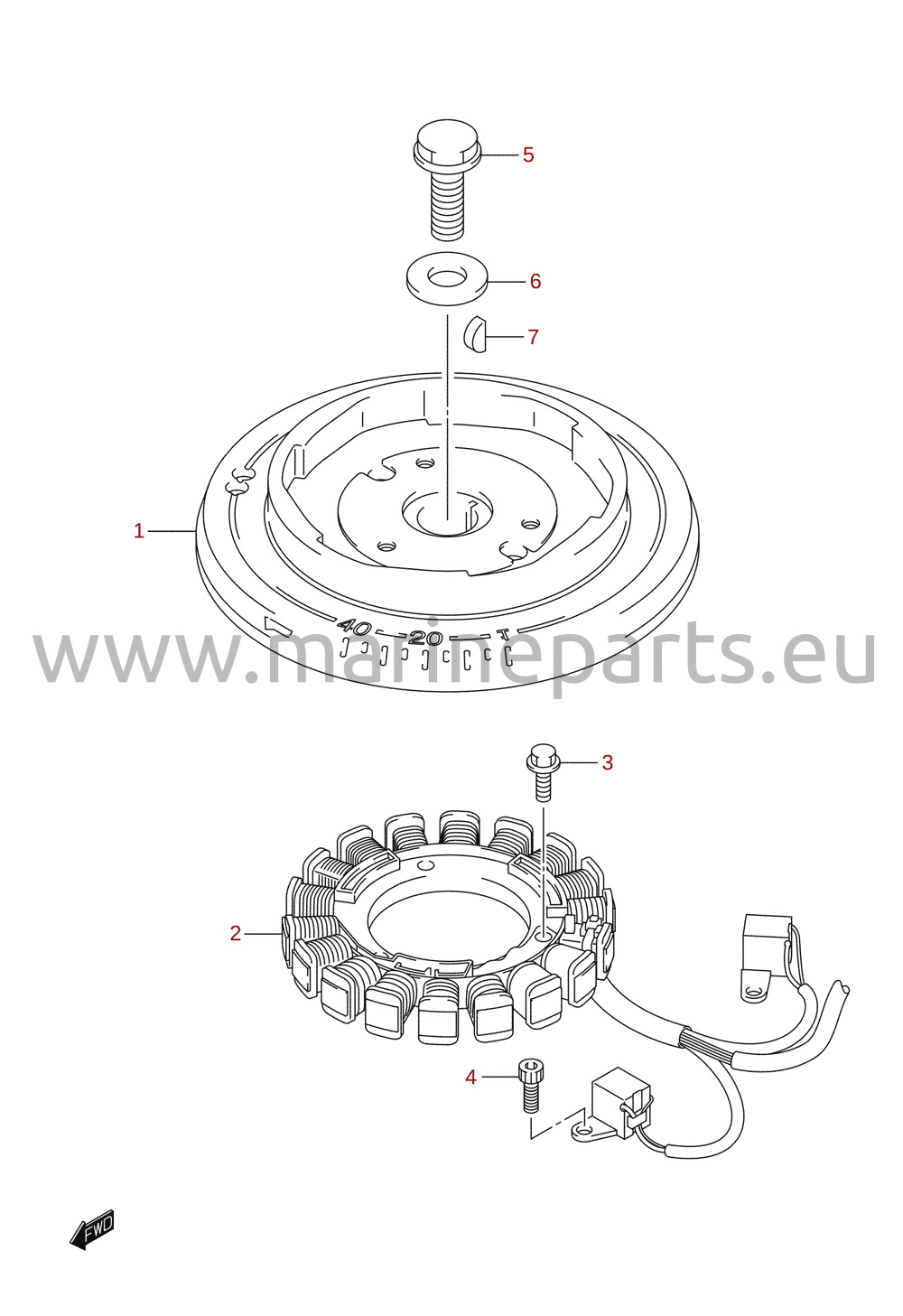 Magnet / generator (DF25Q, DF25R)