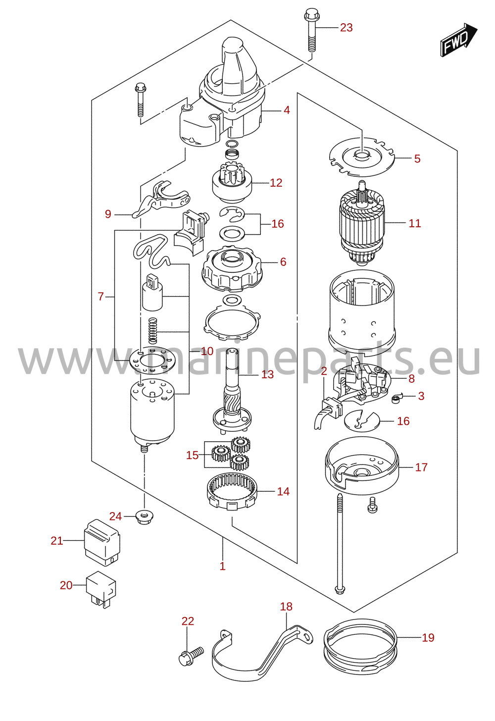 Startmotor (E-starter)