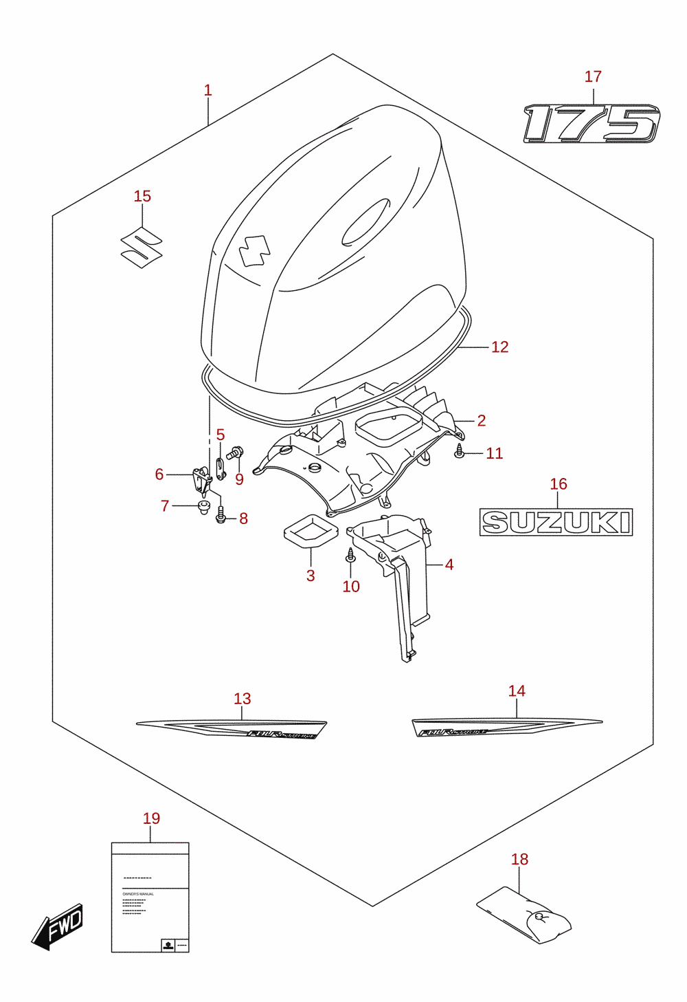 Motorhaube (DF175AP)