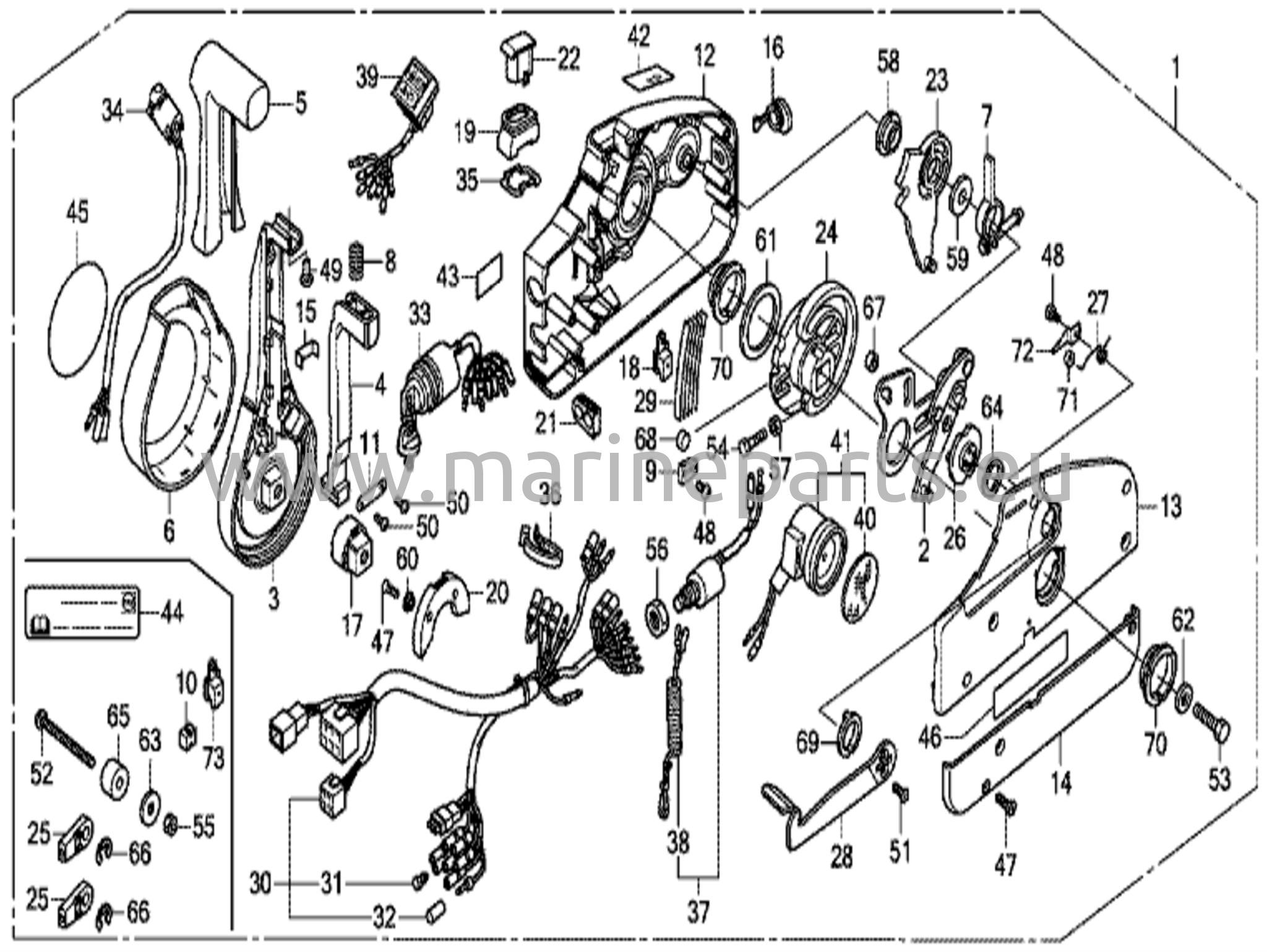 Kaukosäädin (nhk mec) (kahvan kansi = kromi)