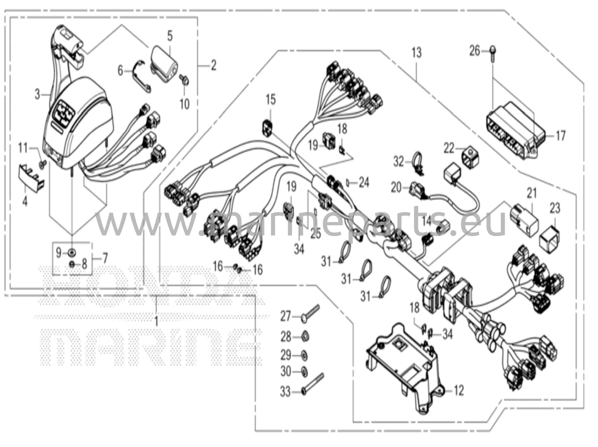 Kaukosäädin (yläasenteinen yksittäistyyppi) (pää)