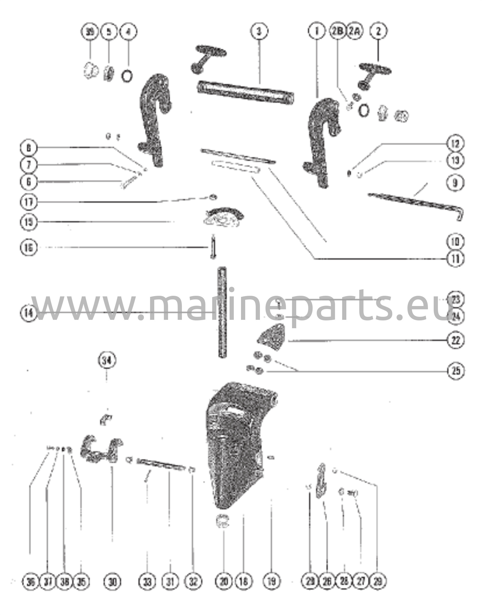 Puristin- ja kääntökiinnikkeen kokoonpano