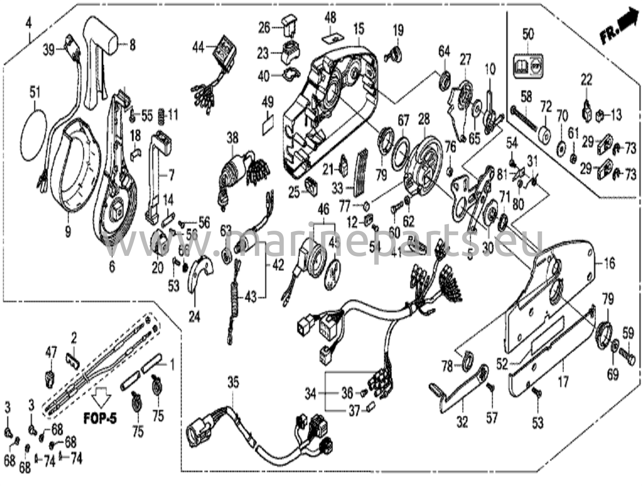 Fjärrkontroll (NHK MEC) (handtagskåpa = krom)