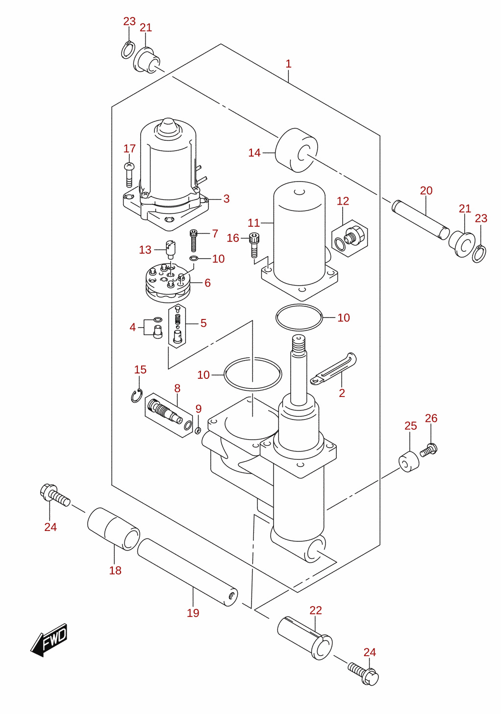 Trimmisilinder (DF40ASVT, DF50AVT, DF50AVTH, DF60AVT, DF60AVTH) 1/2