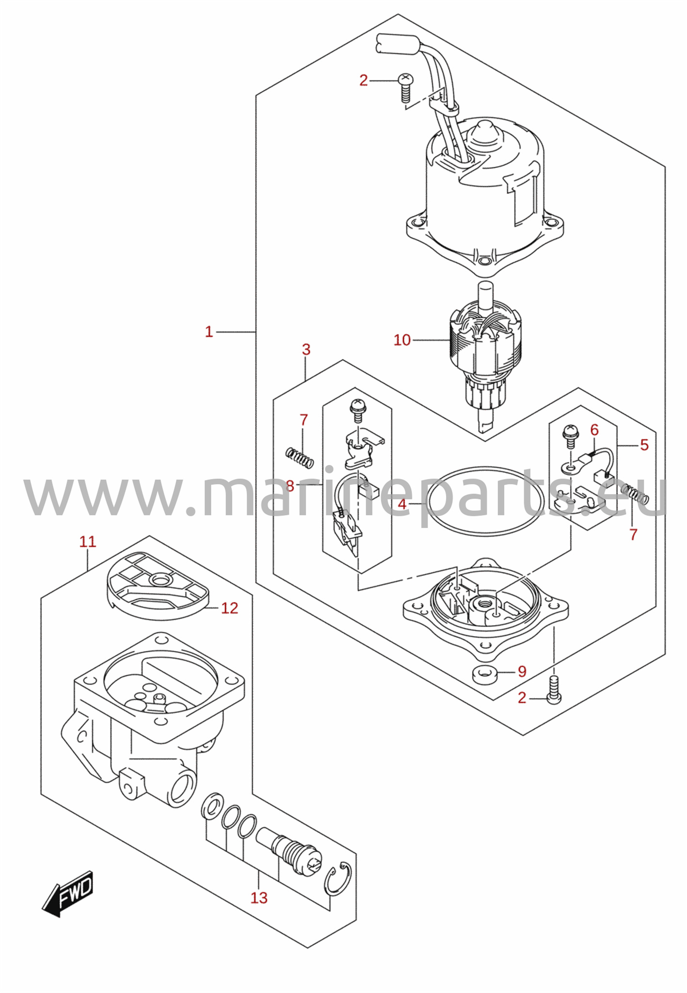 PTT motor (DF140)