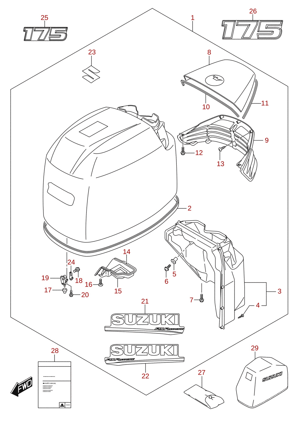 Motorhaube (DF175) 2/2