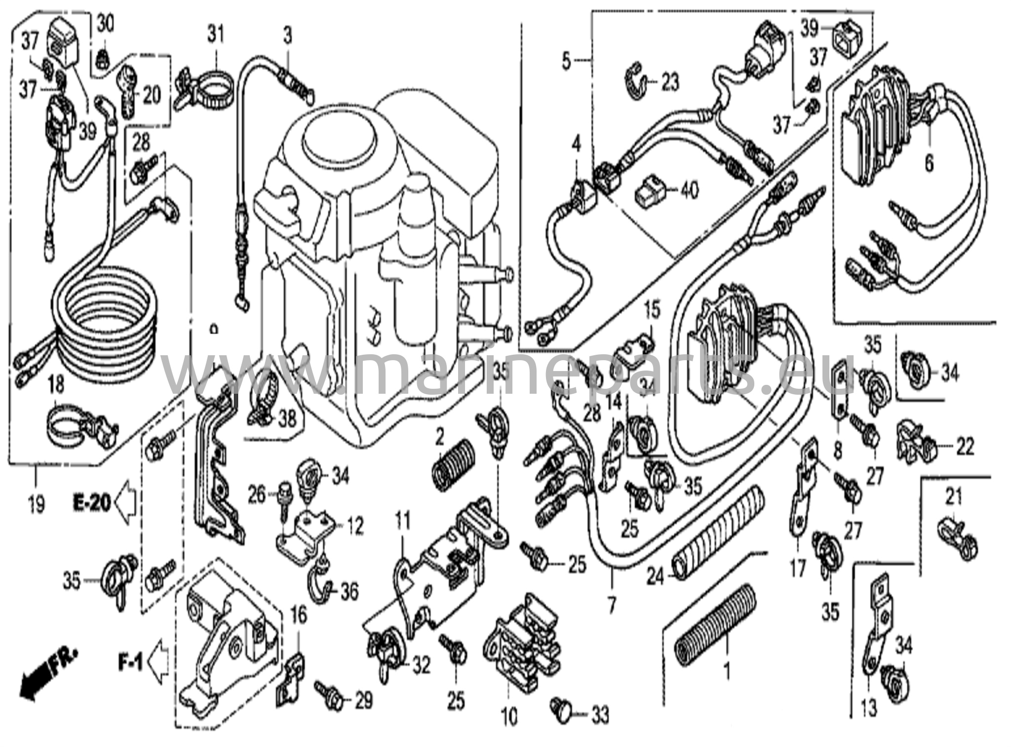 Regulator- och startkabel