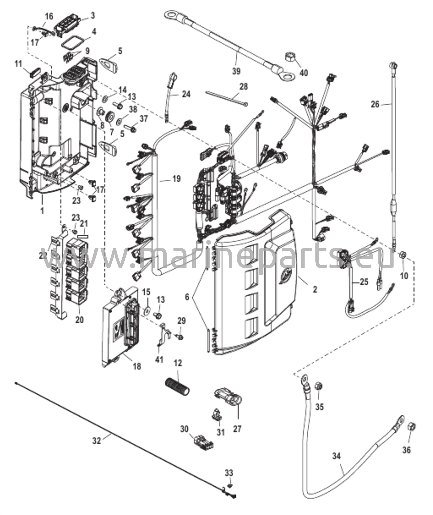 Komponenter i elskåp