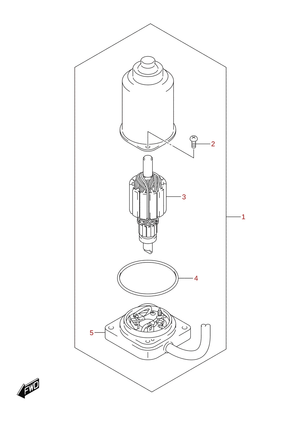 PTT-motor (DF25AT, DF30AT, DF30ATH)