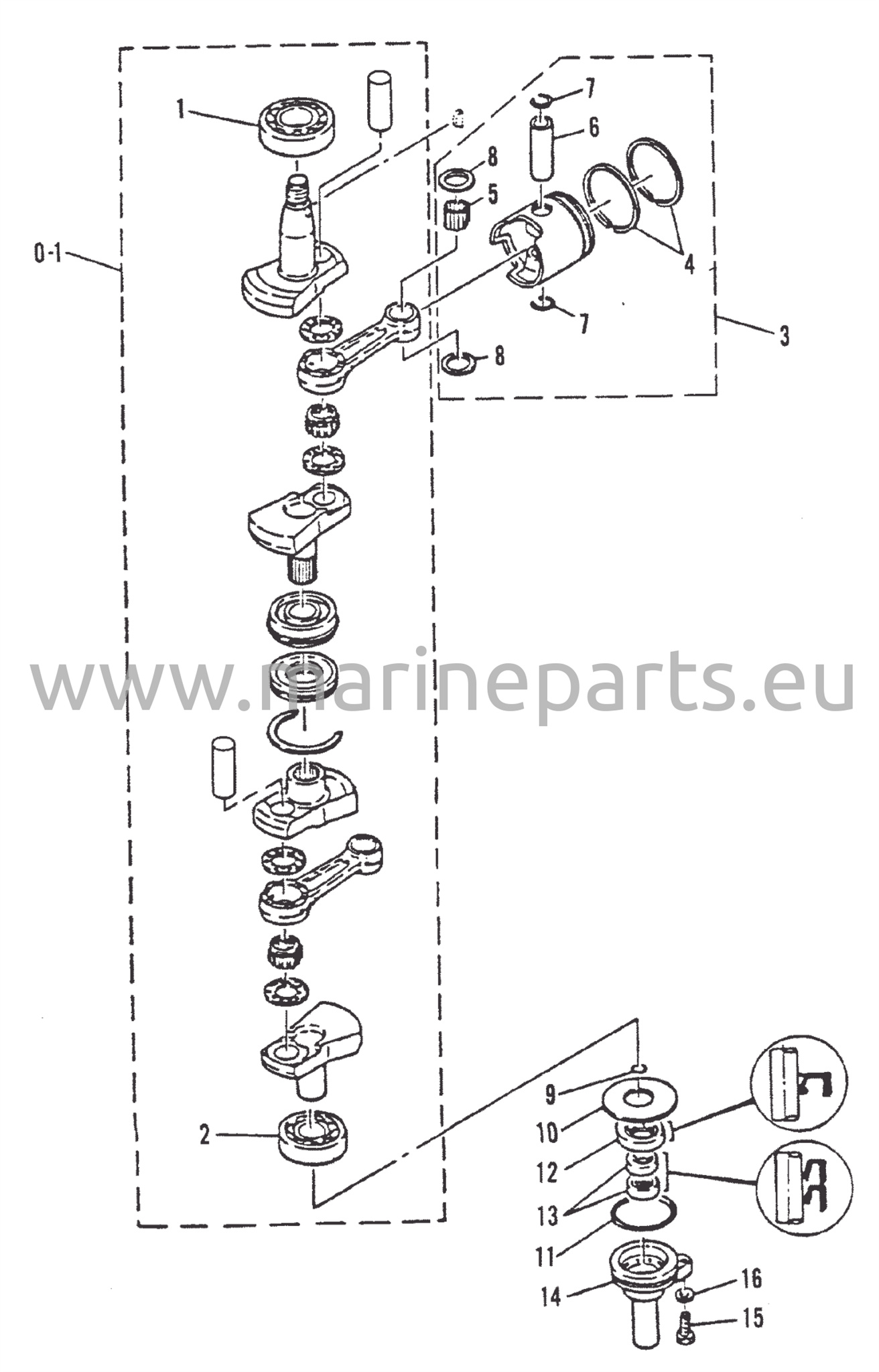 Kampiakseli ja mäntä