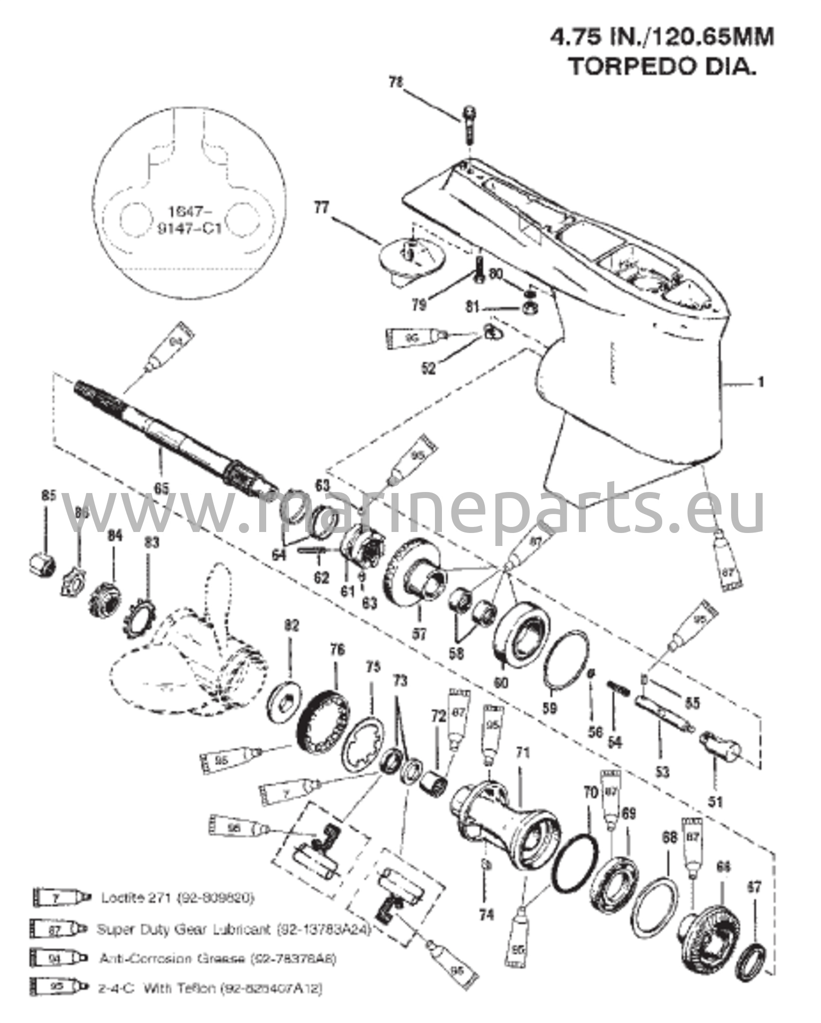 Vaihteiston kotelo (voimansiirtoakseli - vakio - sarjanumero 0G437999 ja sitä alemmat)