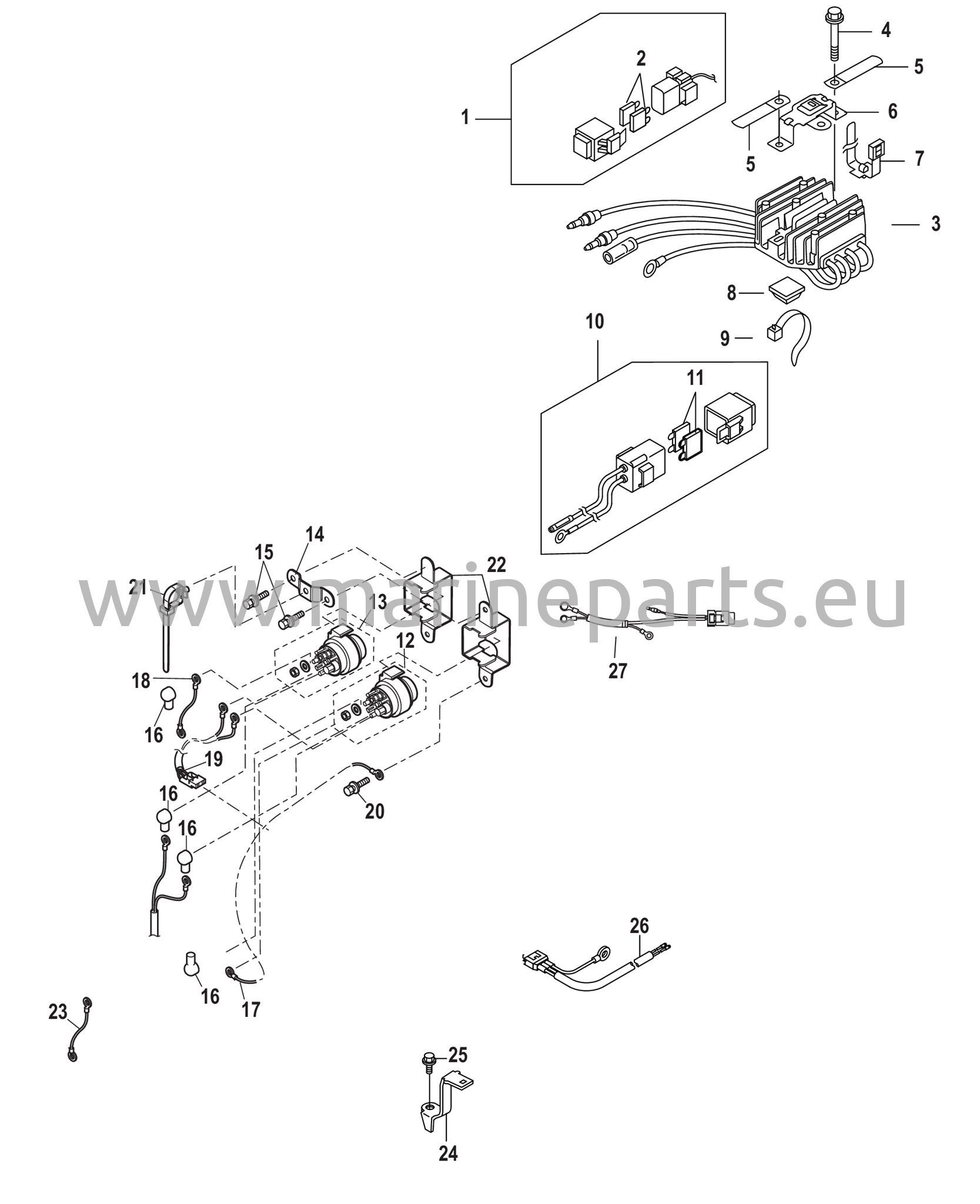 Sähkökomponentit Tasasuuntaaja - 0R721384 ja uudemmat