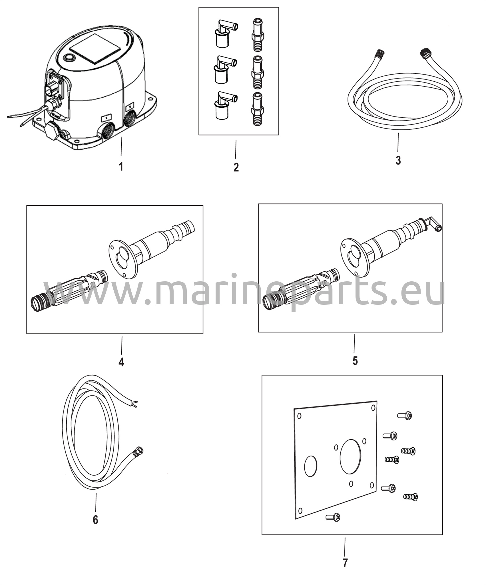Lisävarusteet Huuhdontasarja