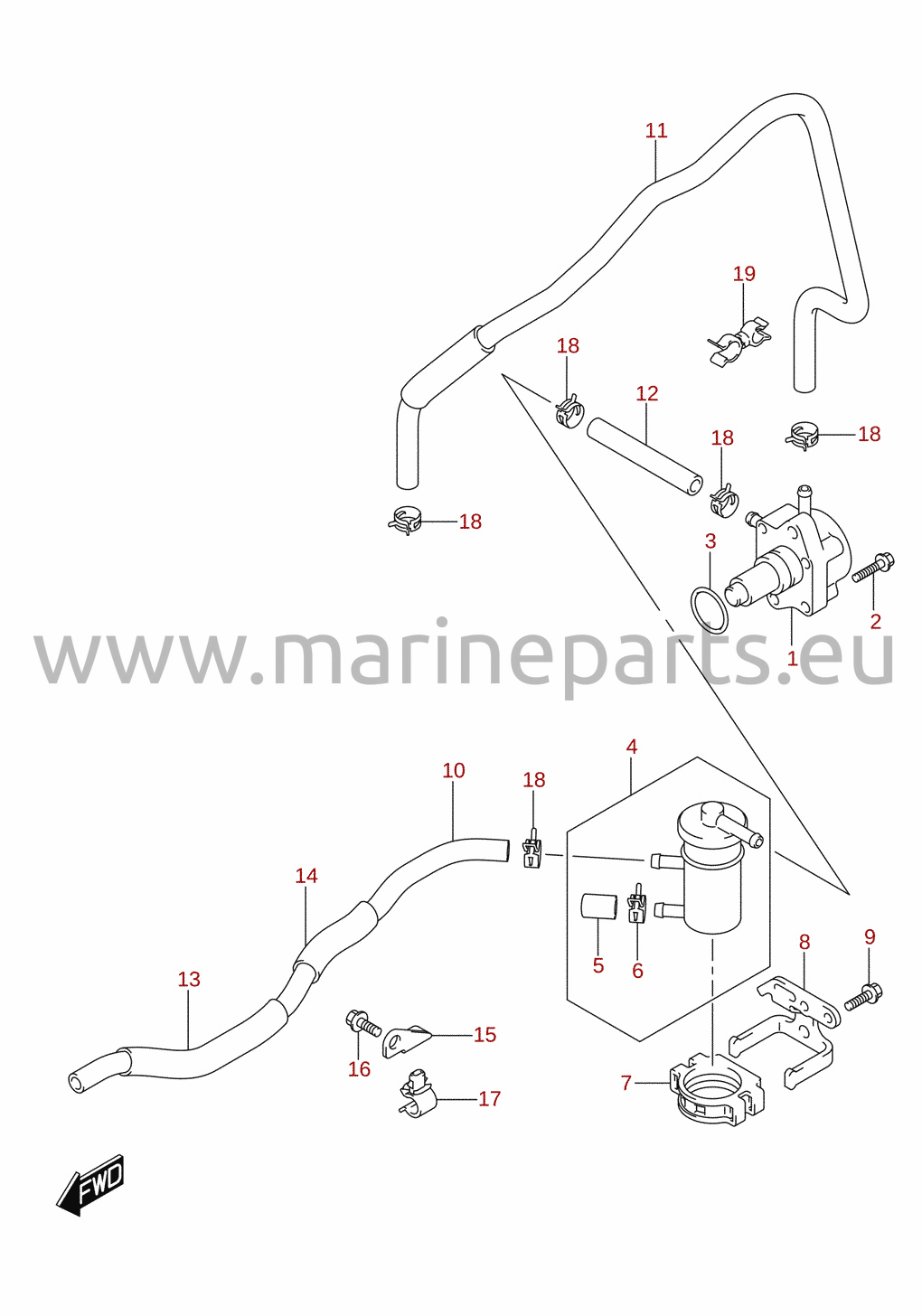 Kütusepump (DF40A, DF40AQH, DF50)