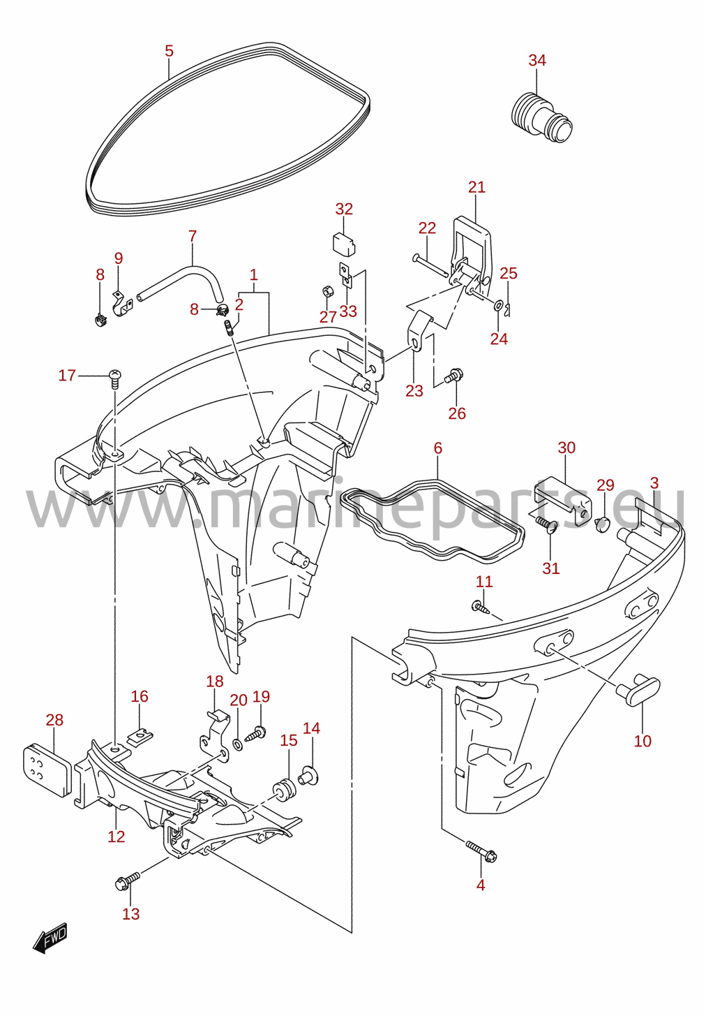 Side cover (DF8A, DF9.9A)