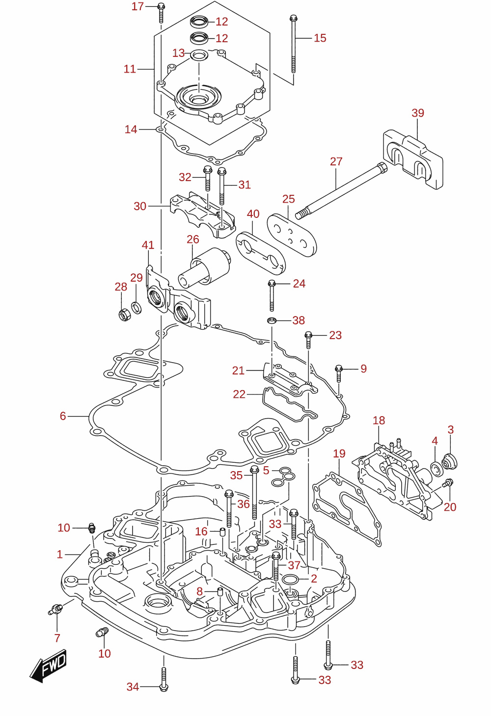 Engine holder (DF250ST)