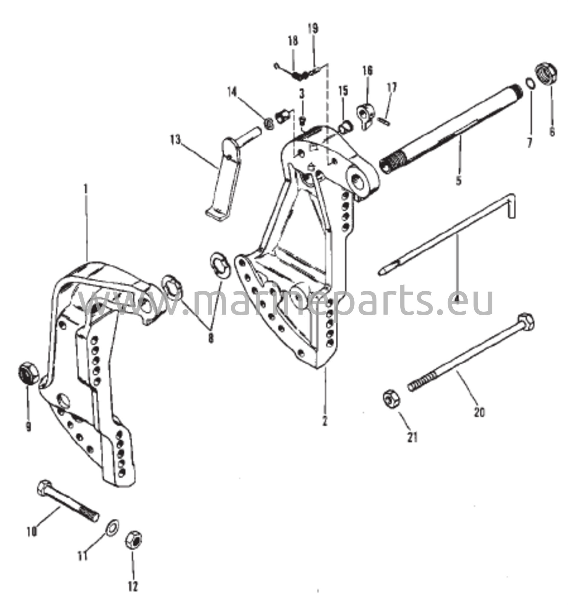 Peräpeilin kiinnike