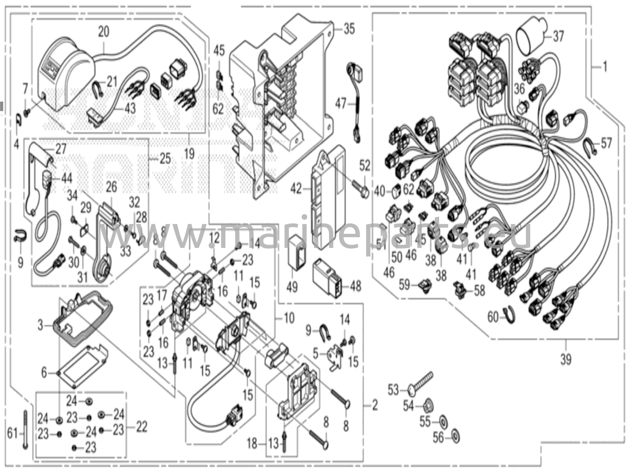 Kaukosäädin (yläkiinnitys yksittäistyyppi) (pää) (dbw)