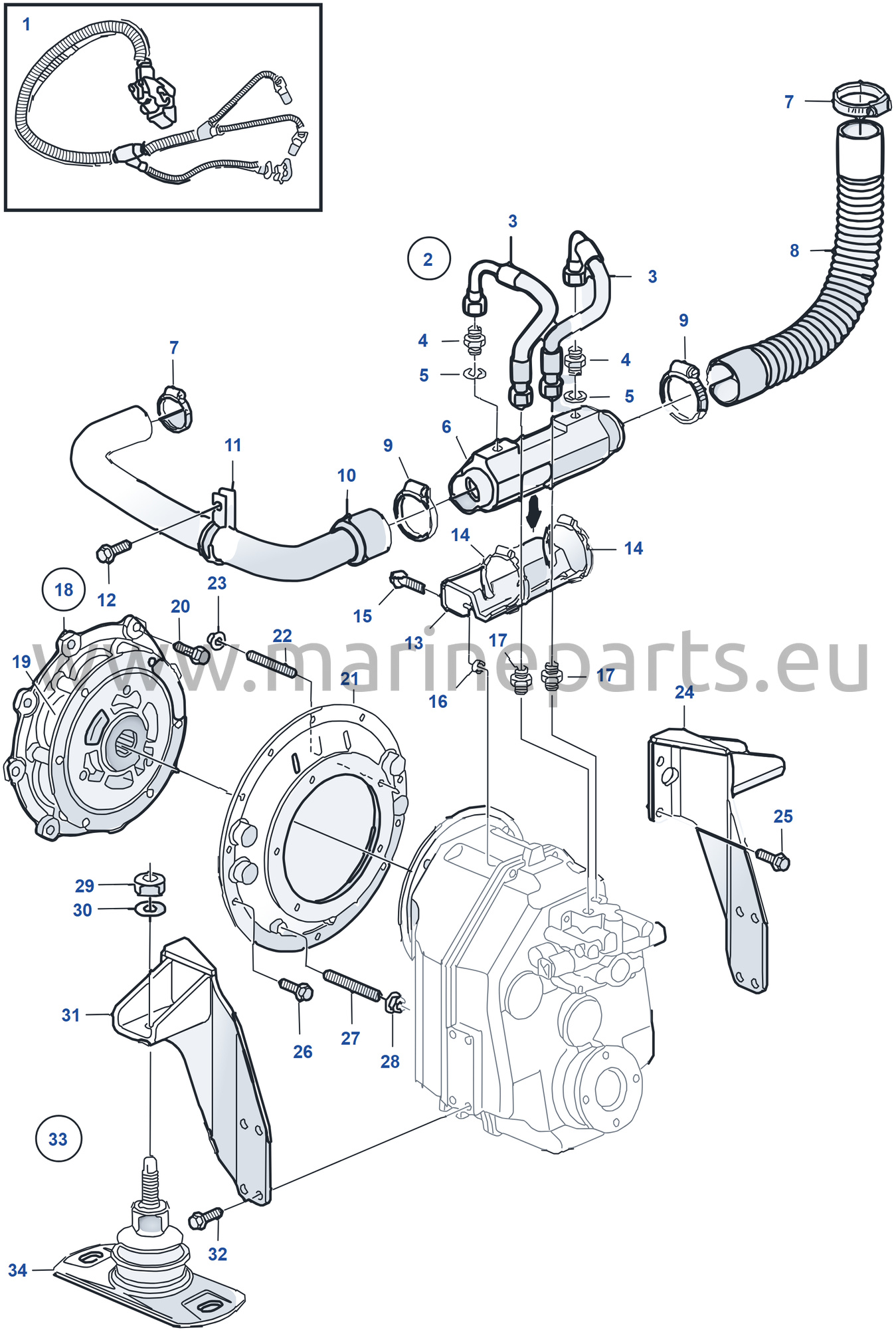 Connecting Kit Reverse Gear HS63IVE