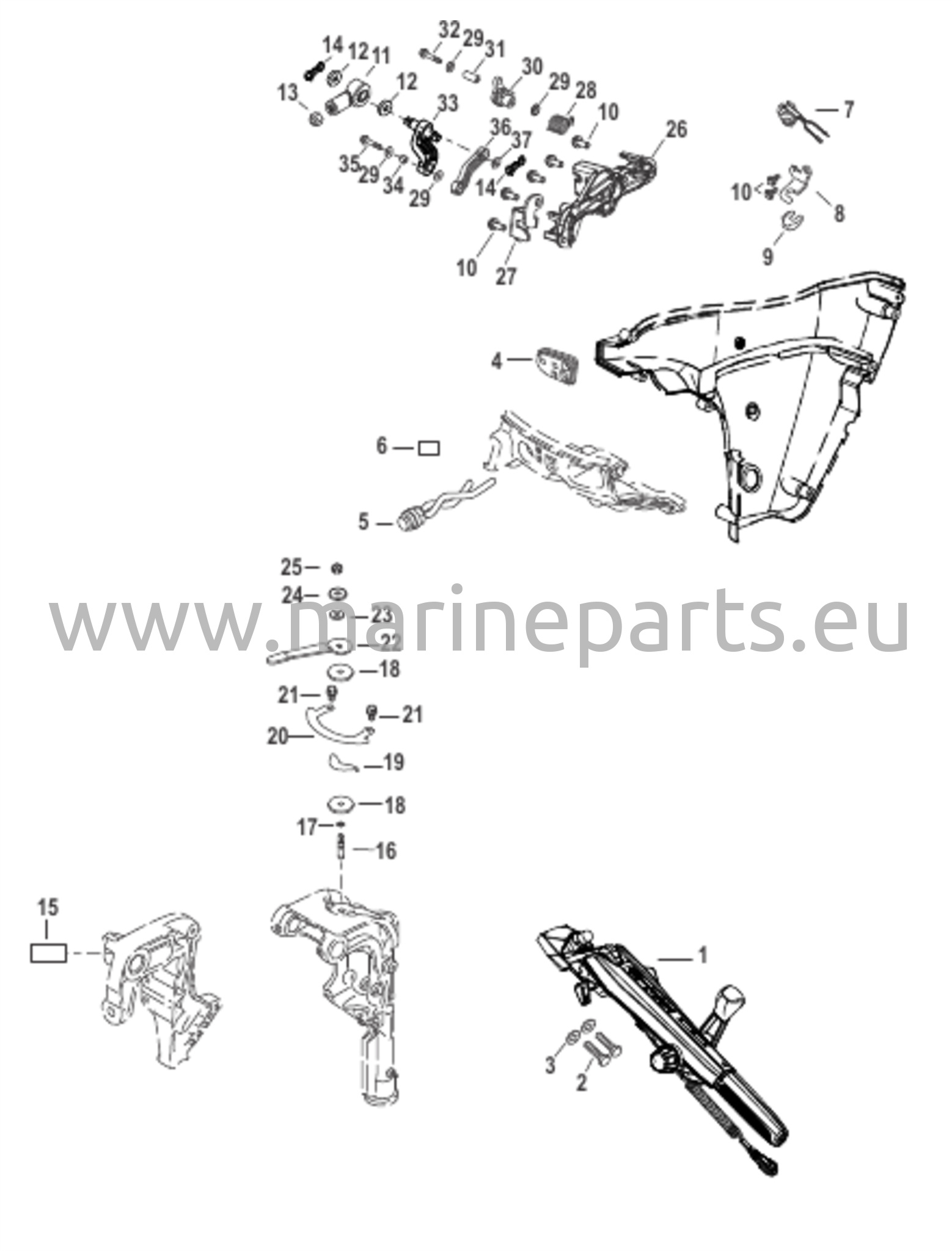 Tillerin kahvan muunnossarja RC:stä tilleriin - 8M0137854