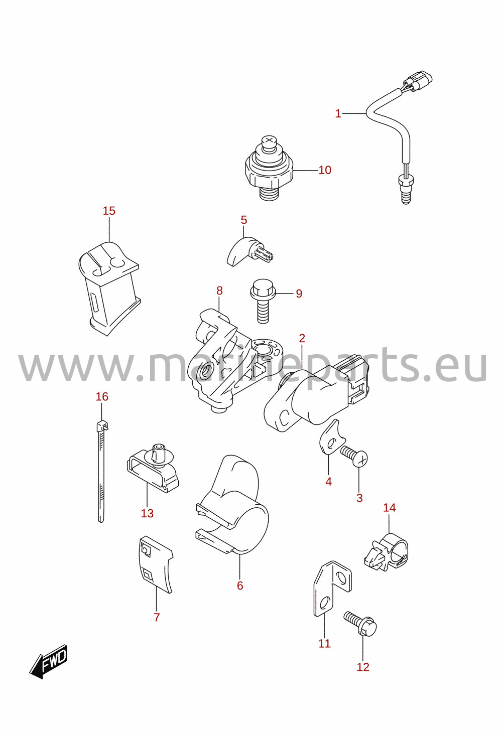 Givare (DF40AST, DF50AVT, DF50AVTH, DF60A, DF60ATH, DF60AVT, DF60AVTH)