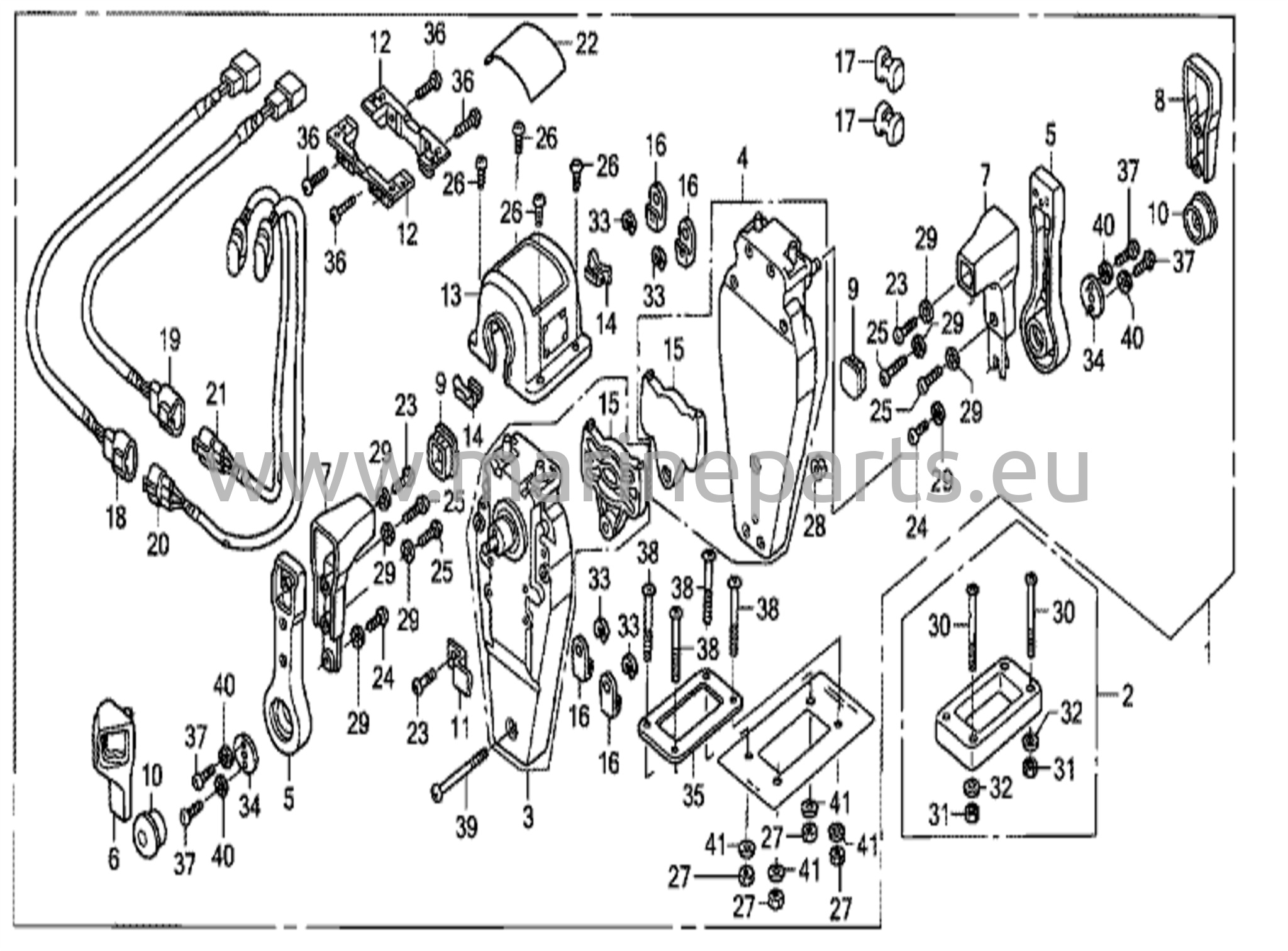 Remote control (top mount dual type) (right)