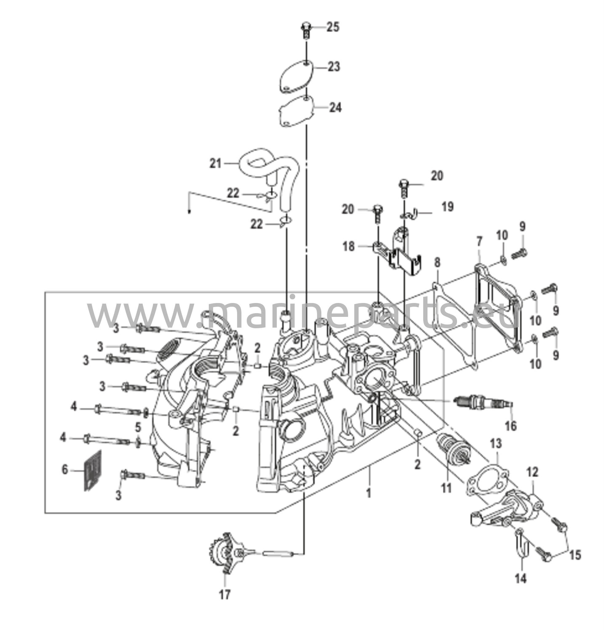 Sylinterilohko Kaikki mallit - Sarjanumero # 0R318095 ja alle