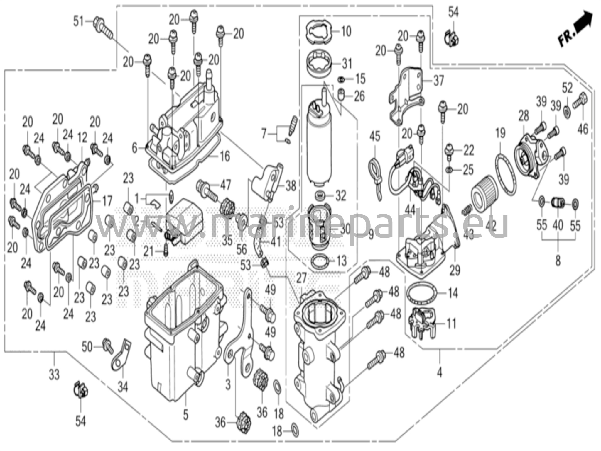Höyryn erotin kokoonpano