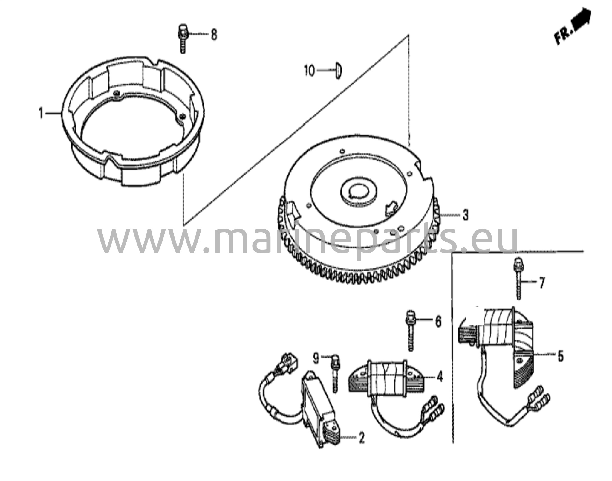 Svänghjul/tändspole