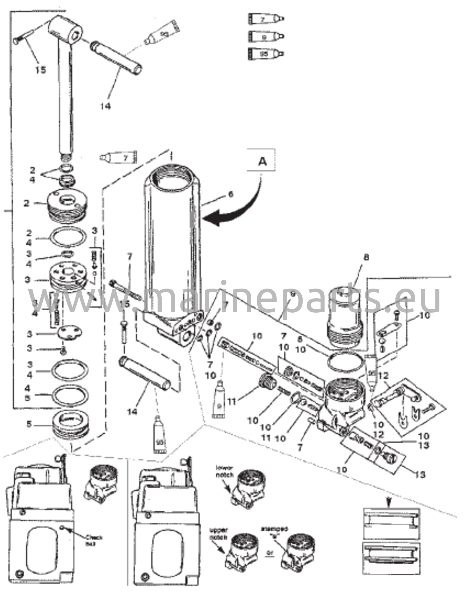 Manual Tilt Design I – Long Shaft (S/N 0C159200 and Up) 