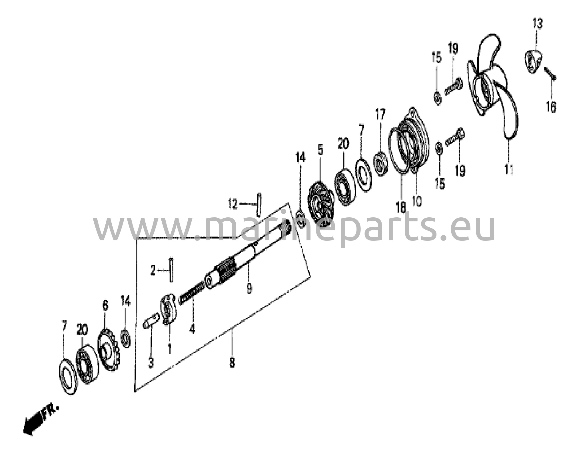 Propellershaft and propeller