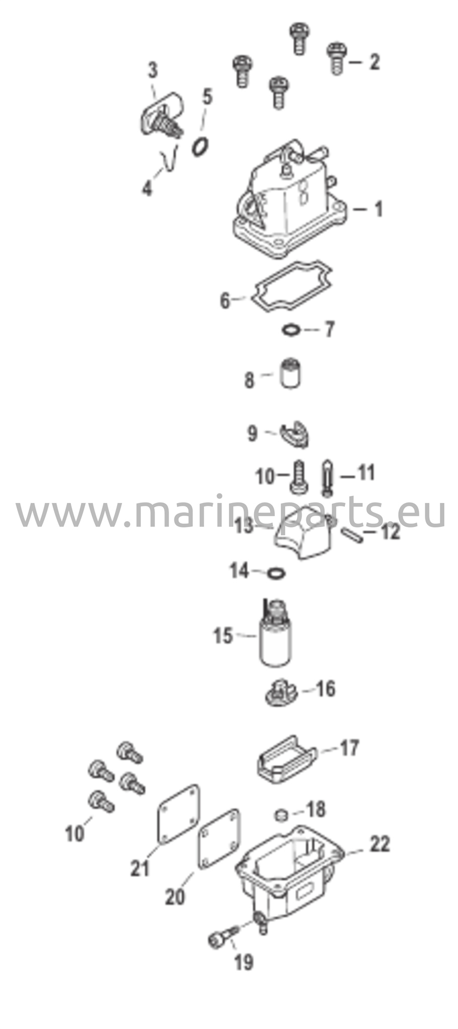 Höyryn erotin -komponentit
