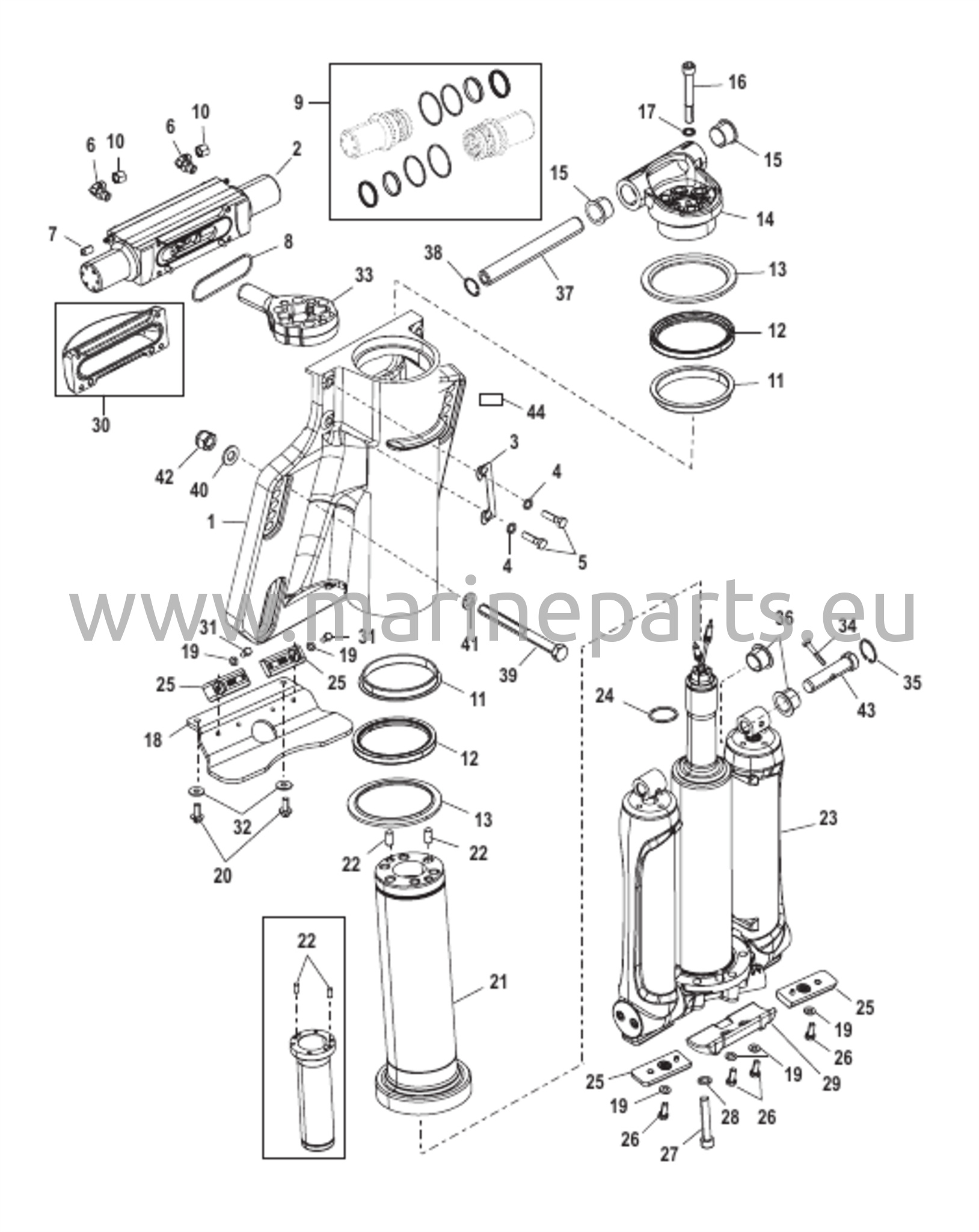 Voimanostin/Ohjaussylinteri