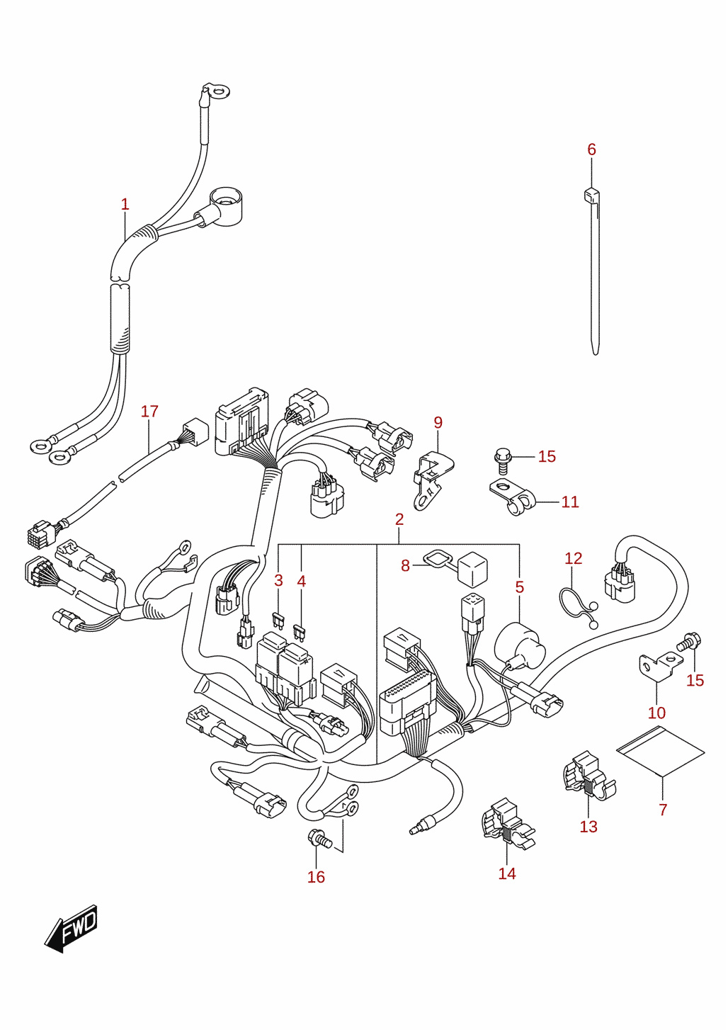 Harness (DF15AR, DF20AR, DF9.9BR)
