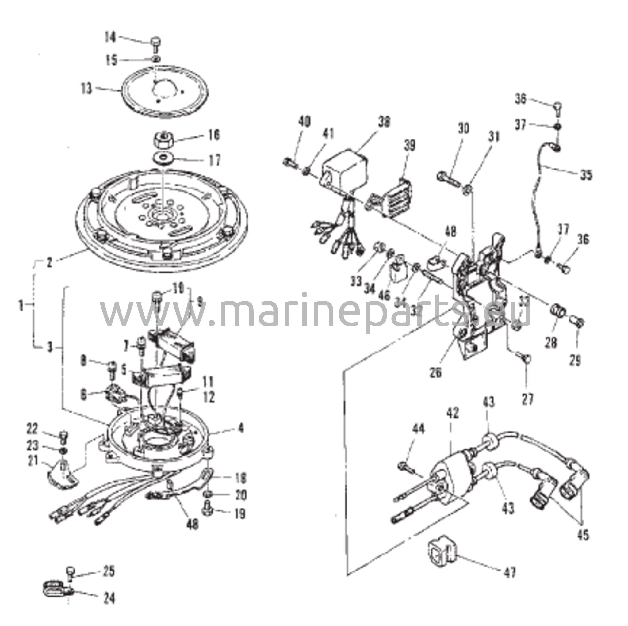 Flywheel (M-006086 / ML-305361 / E-251106 / EL-552121 and Up) 
