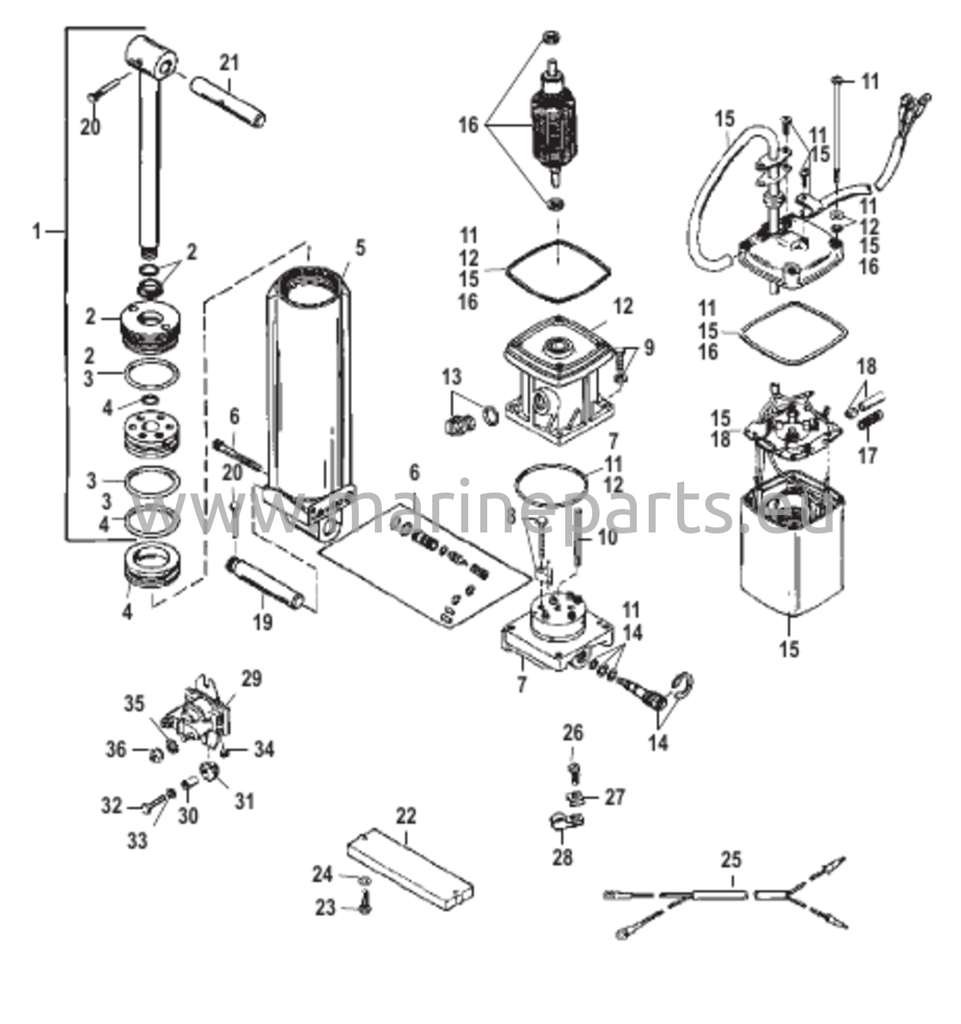 Voimansiirron kallistus (musta täyttötulppa) (G359967/9934136 ja sitä alemmat)