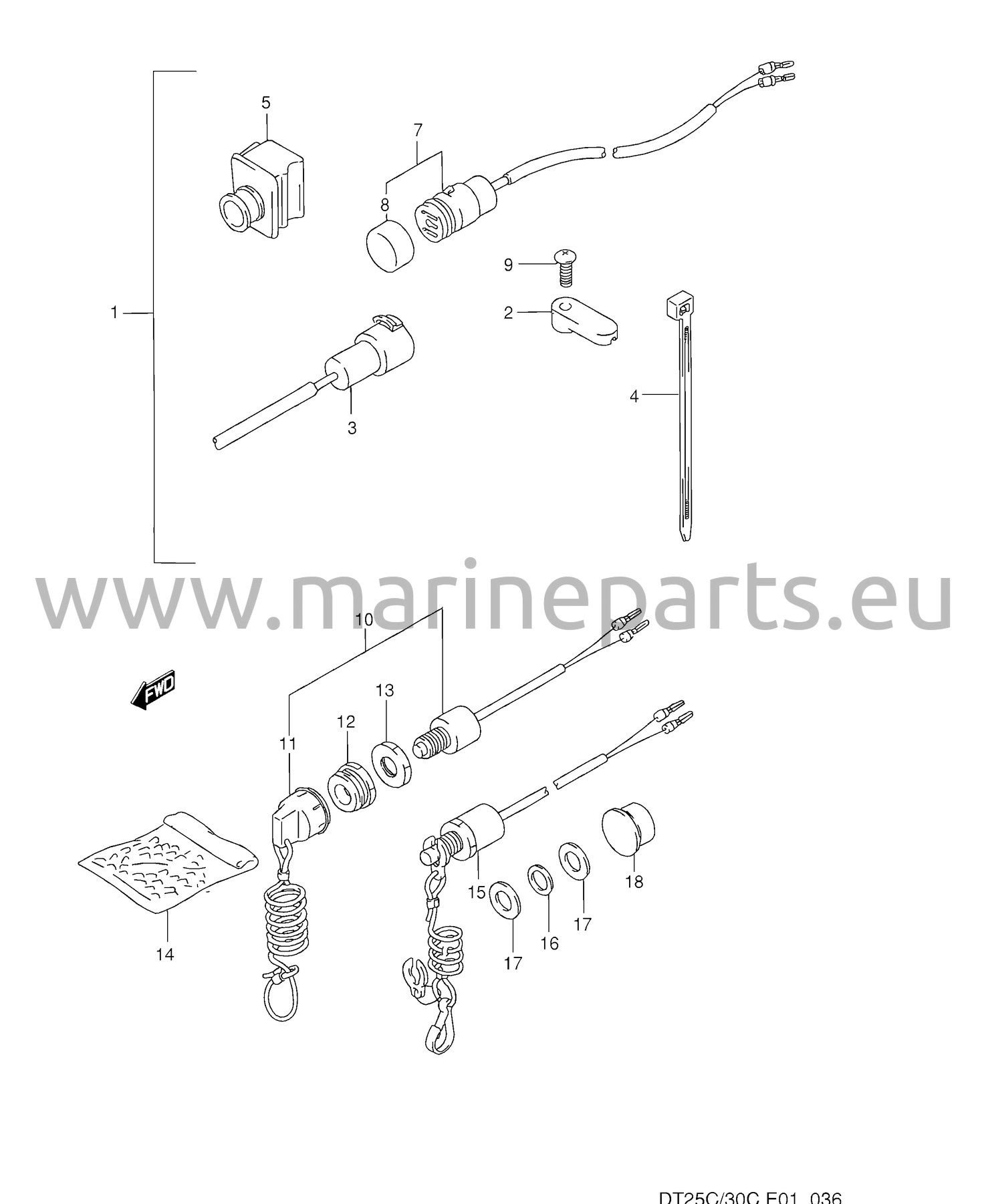 Elektrisk udstyr (manuel start) (ekstraudstyr) 2/2